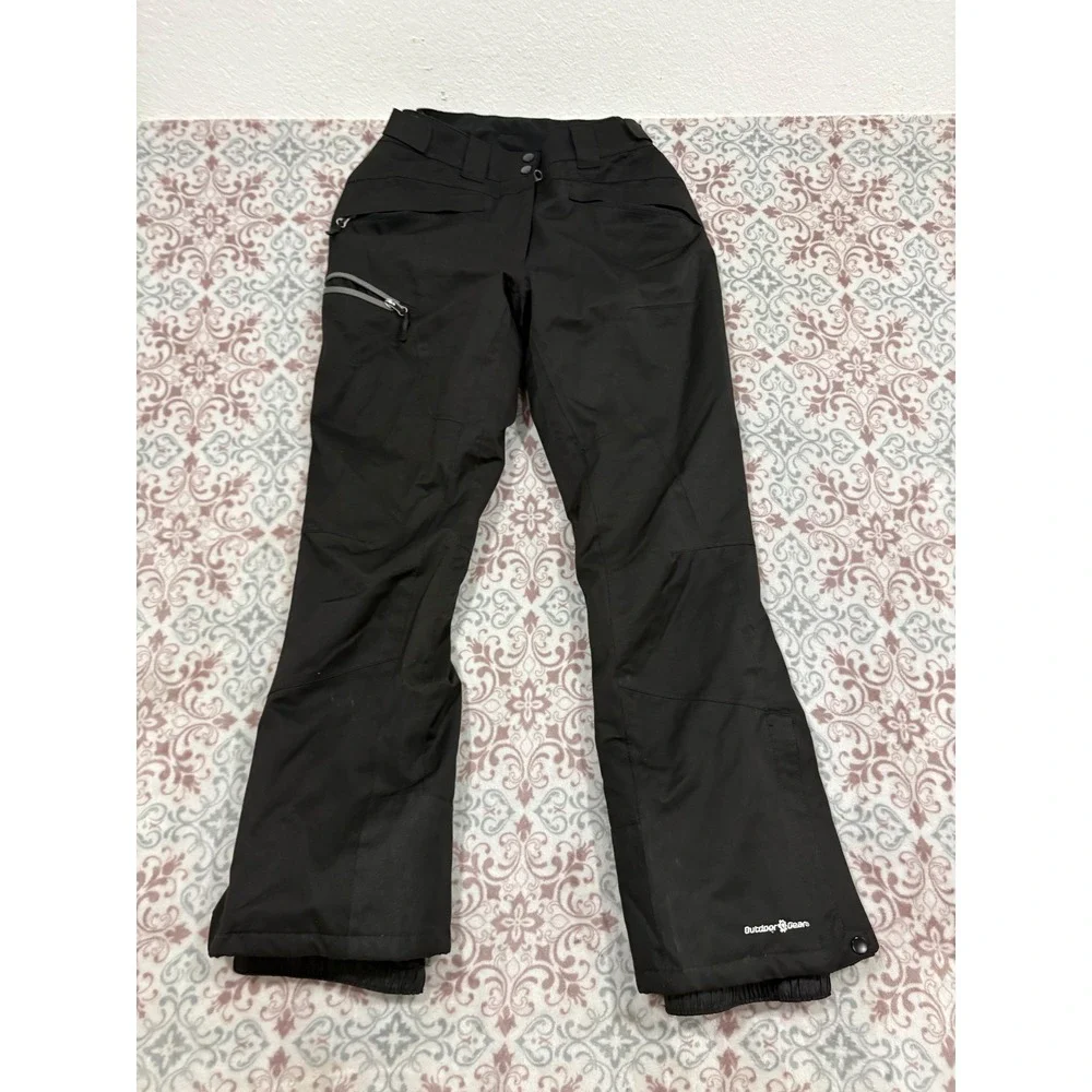 Outdoor Gear Black Snow Pants Insulated Ski Snowboard Trousers Mens Medium